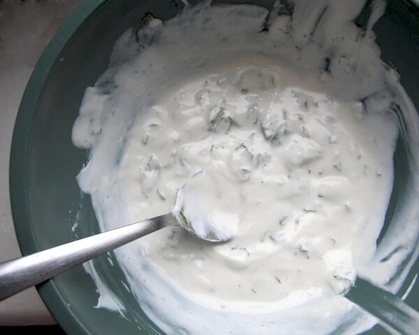mint yogurt tahini dressing