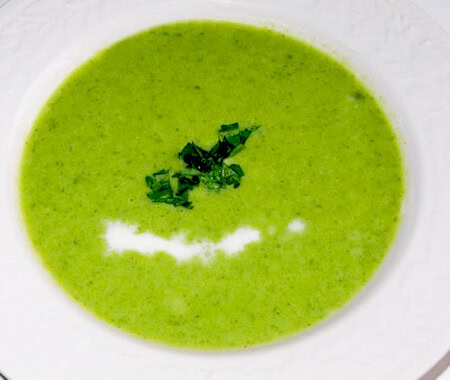 Chilled Pea and Leek Soup