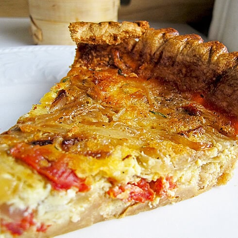 Bacon Sun Dried Tomato Quiche