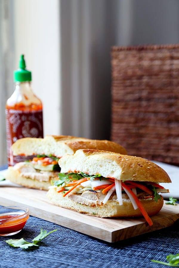 Chicken Banh Mi Sandwich Recipe Pickled Plum