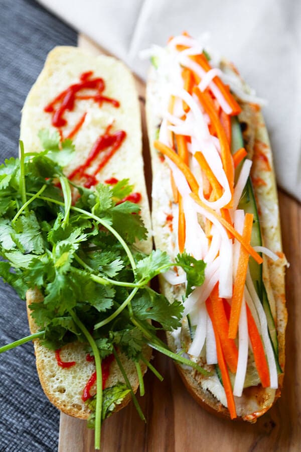 Chicken Banh Mi Sandwich Recipe | Pickled Plum Food And Drinks