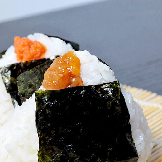 Onigiri Recipe with umeboshi and mentaiko