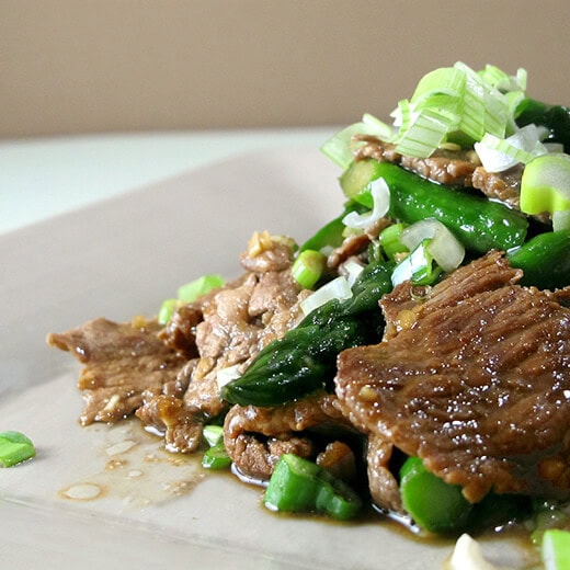 Niku Aspara Itame - Beef & Asparagus Stir Fry