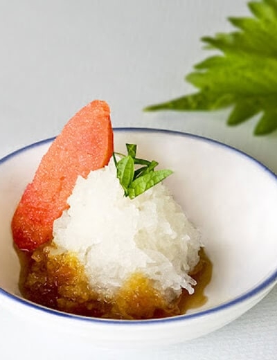 japanese cod roe with daikon