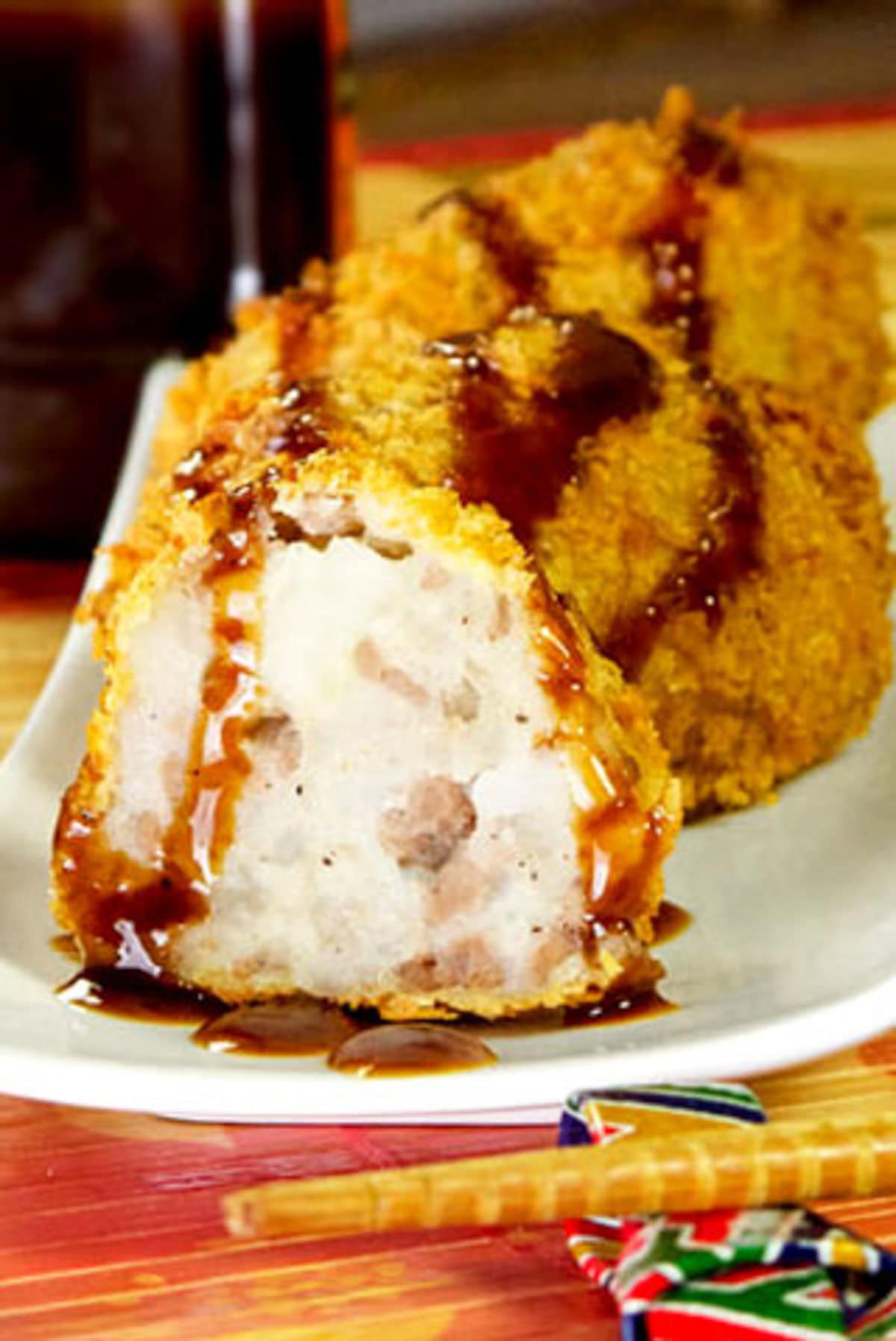Beef and Potato Croquettes Beef and potato croquettes (korokke)