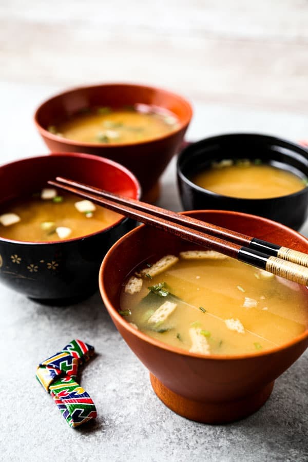 bowl of Japanese miso soup