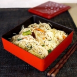 japanese rice noodle stir fry