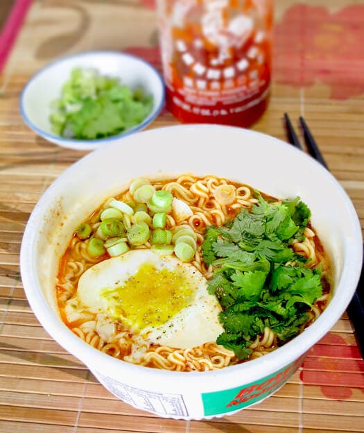 Ramen noodles in a on sale bowl