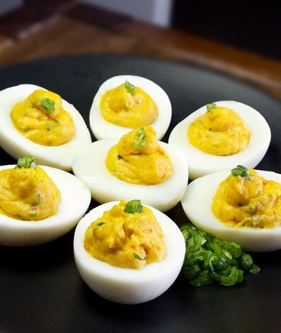 wasabi deviled eggs