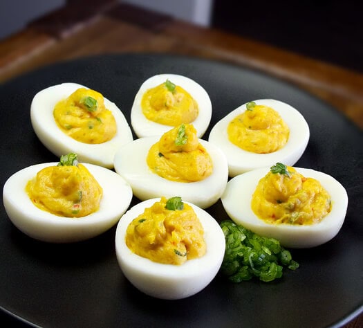 Spicy Deviled Eggs