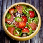 strawberry jalapeno grapefruit citrus salad