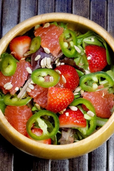 strawberry jalapeno grapefruit citrus salad