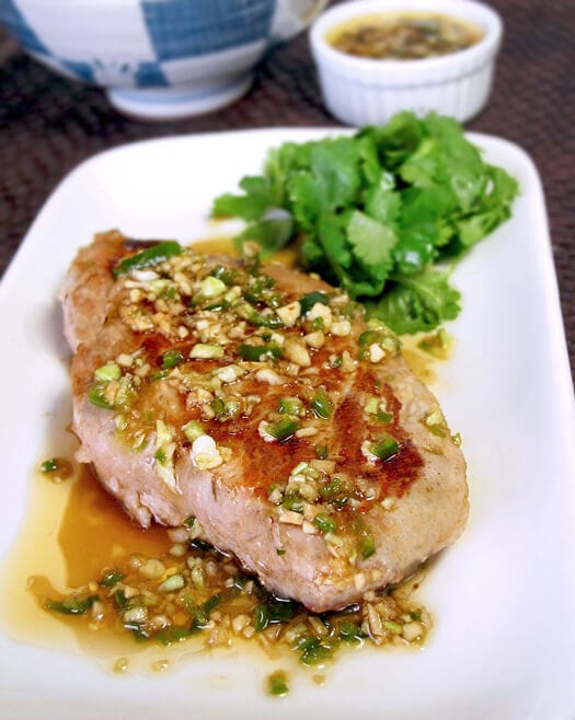 Pork with garlic ginger sauce