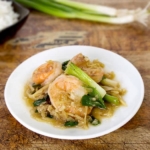 shrimp stir fry with scallions and ginger