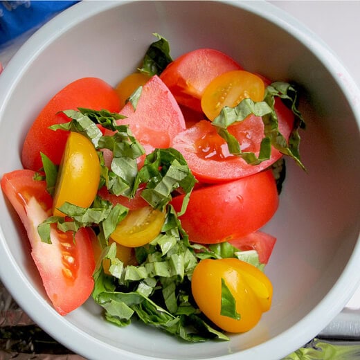 fresh heirloom tomatoes