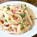 LEMON FETTUCCINE WITH PECORINO ROMANO