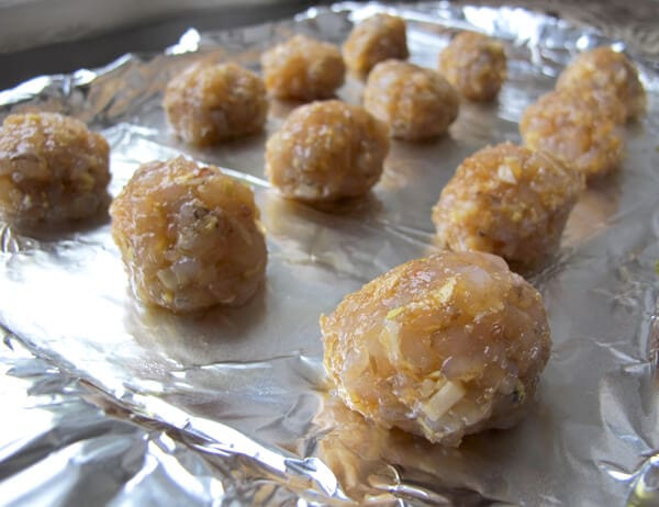 raw shrimp balls