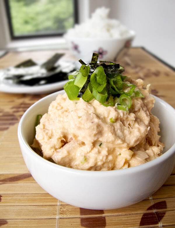 Japanese spicy tuna salad