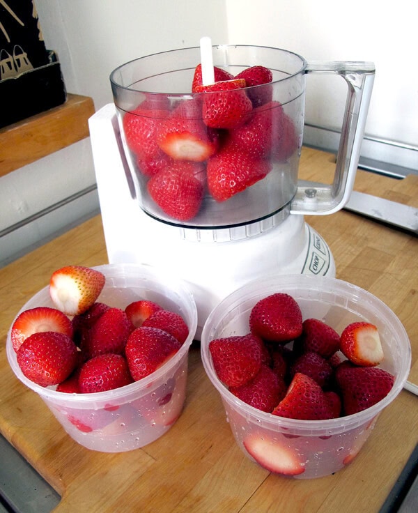 strawberries divided three ways