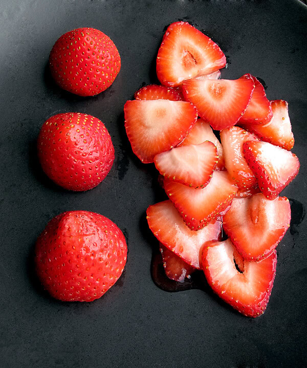 strawberries on plate