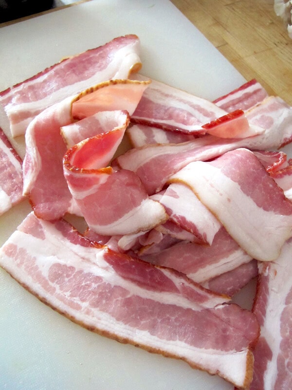 sliced bacon