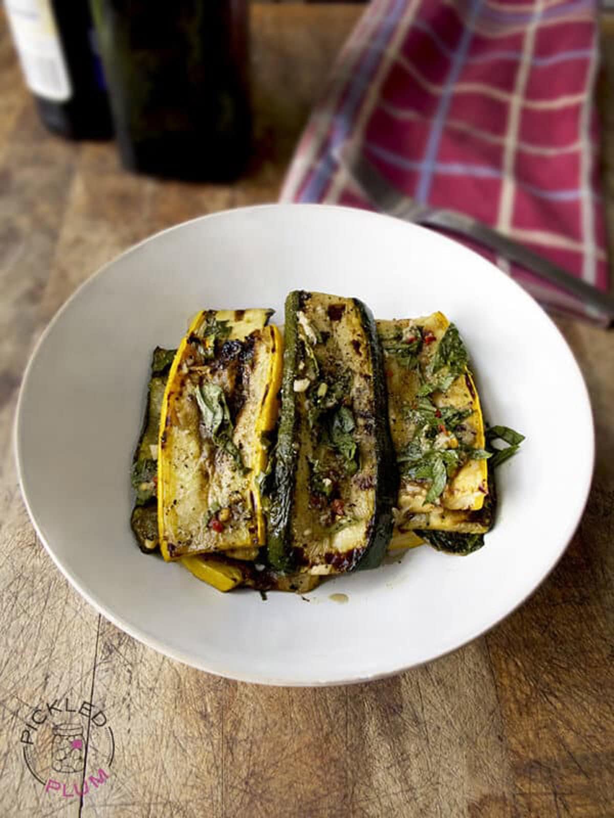 marinated zucchini