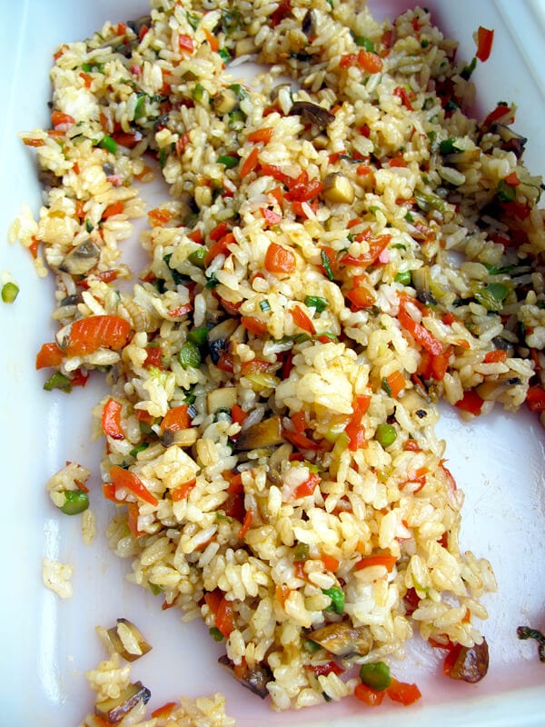 rice with veggies