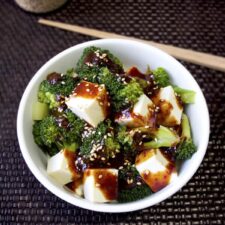 Tofu and Broccoli Salad