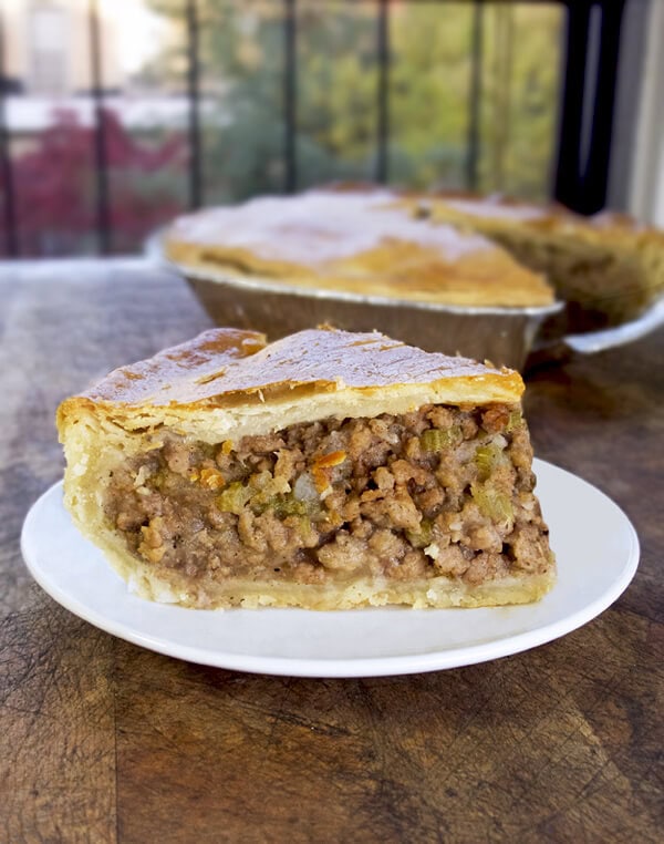 Turkey tourtiere (meat pie)