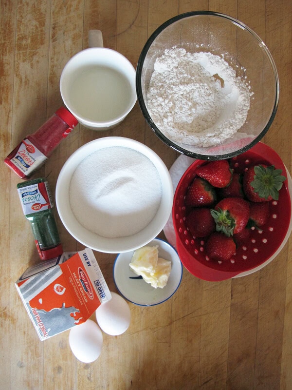 Japanese Christmas cake ingredients