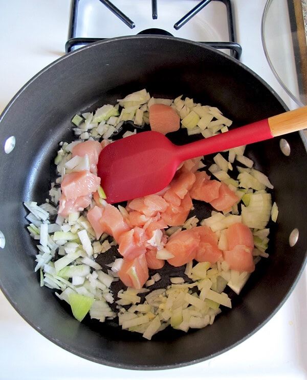 Making cream stew