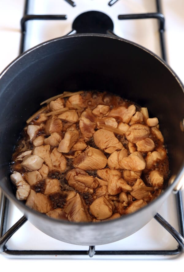 chicken boiling