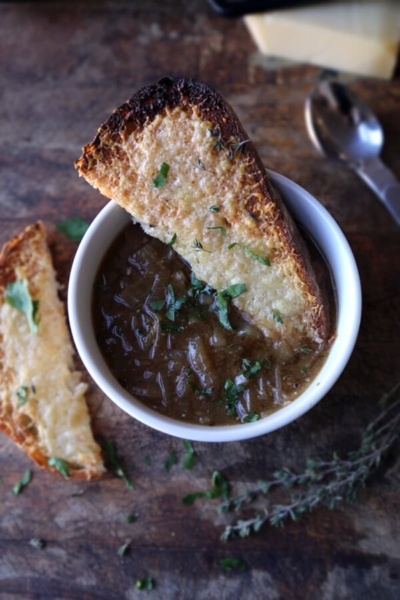 french onion soup with miso