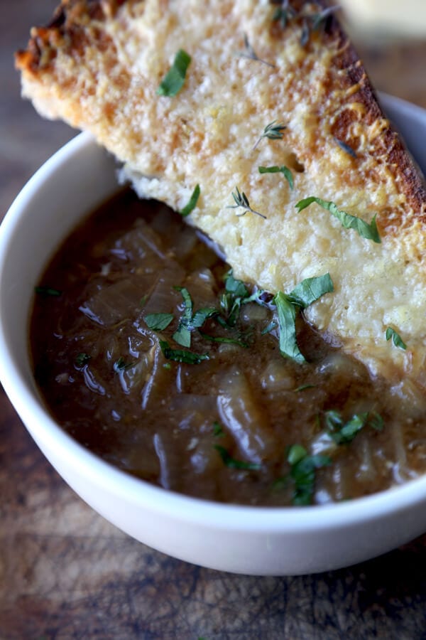 french onion soup with miso