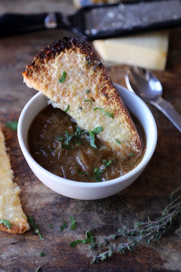 french onion soup with miso