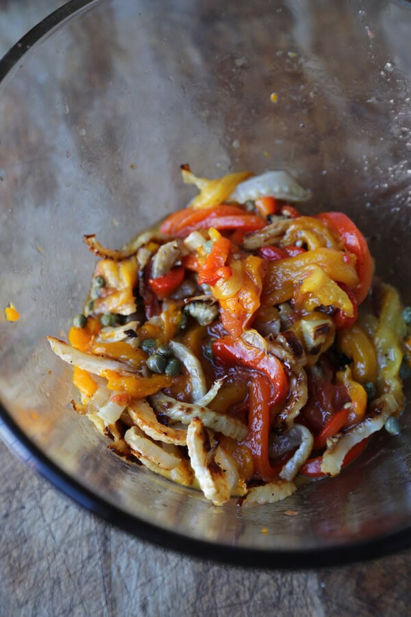 pepper salad in bowl