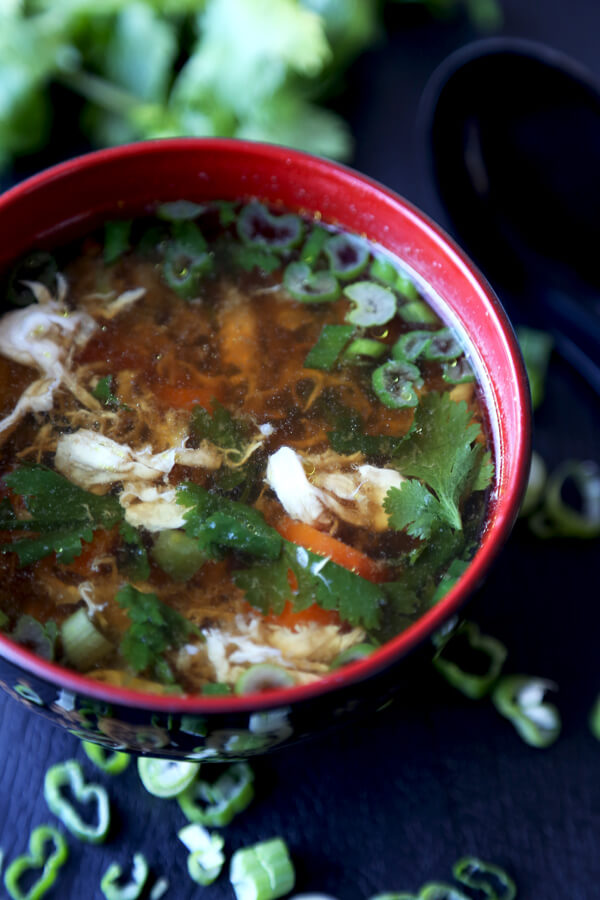 spicy egg drop soup