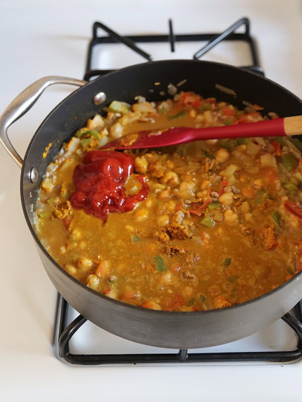 ketchup curry cooking