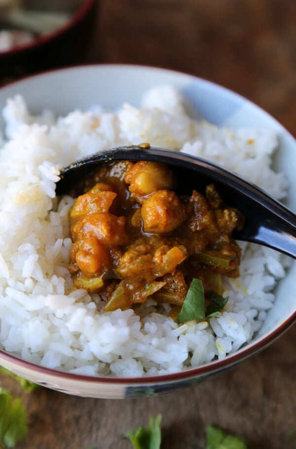 Ground beef curry (kheema)