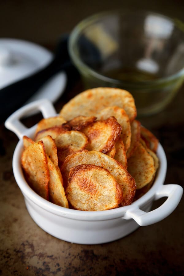 homemade seasoned potato chips