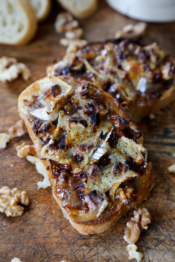 Cheese Tartine with Onion and Fig Jam