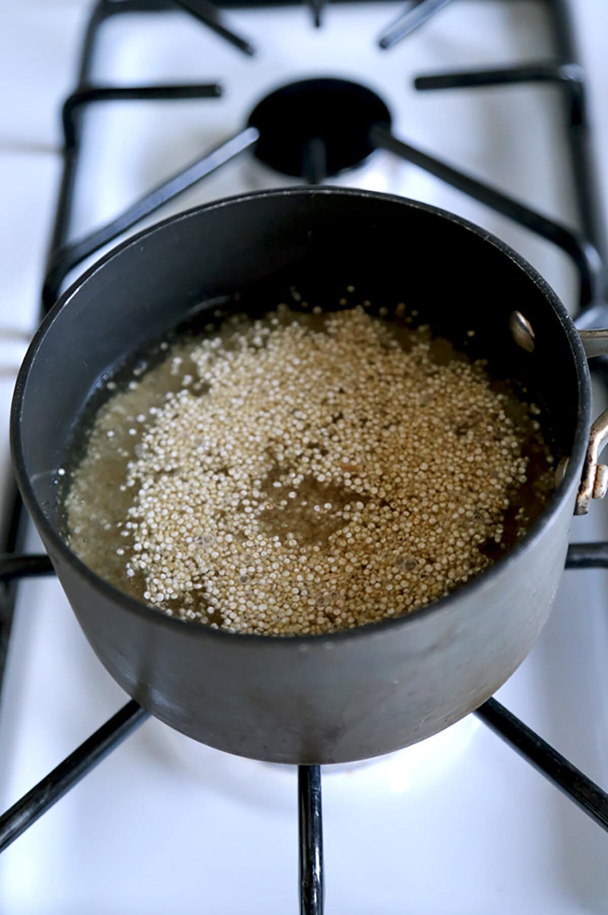 quinoa boiling