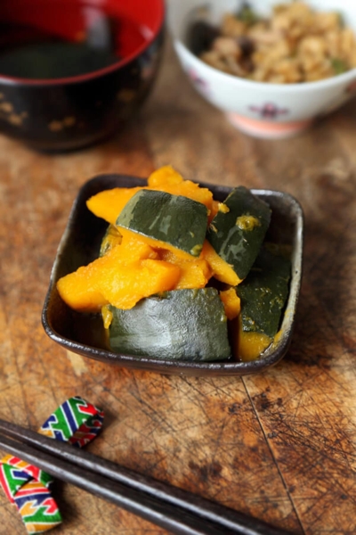 simmered kabocha squash