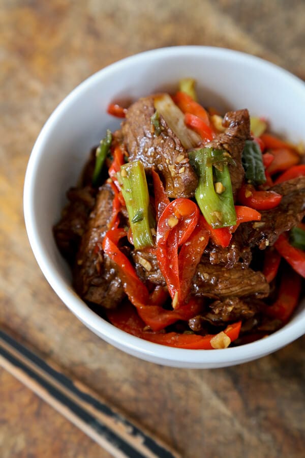 Stir Fry Beef with Spicy Hoisin Sauce - Pickled Plum Food And Drinks