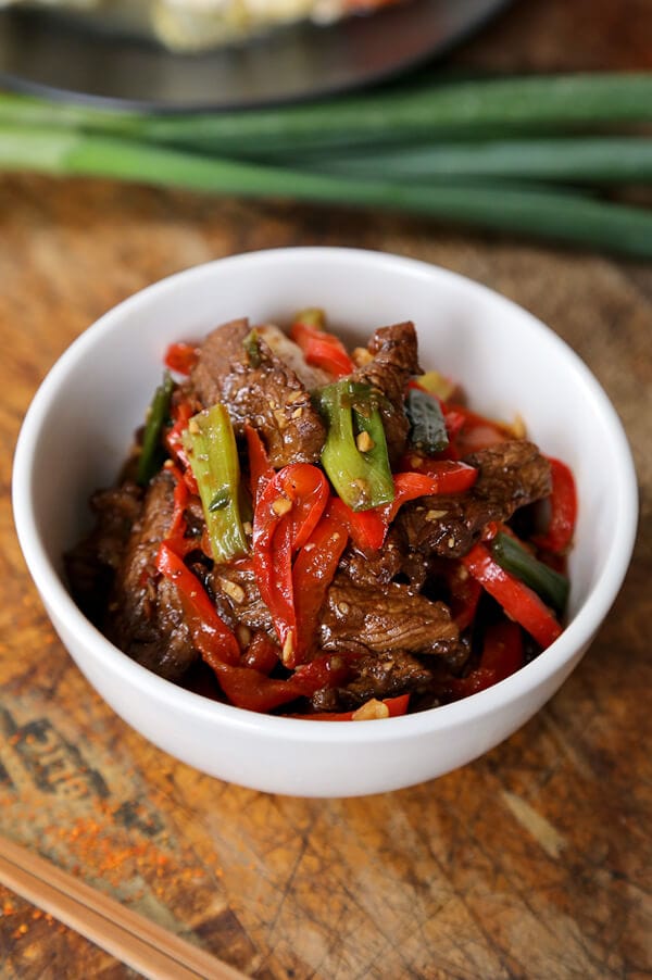 Stir Fry Beef with Spicy Hoisin Sauce - Pickled Plum Food And Drinks