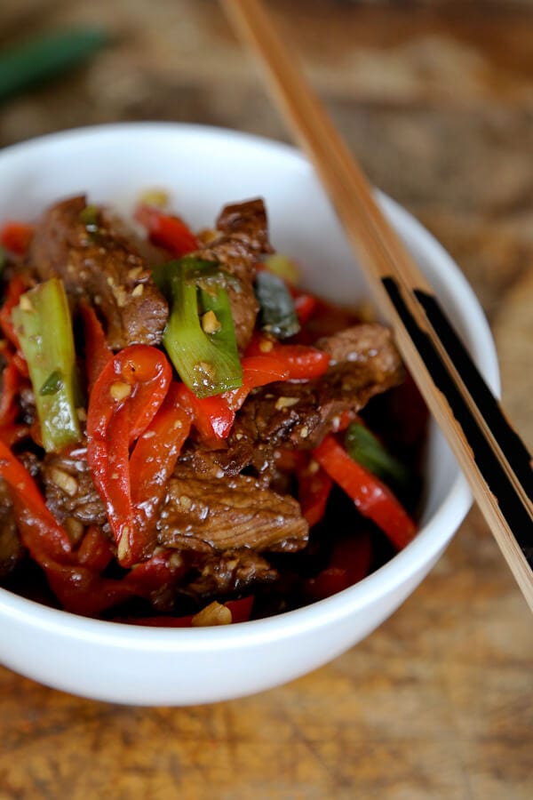 Stir Fry Beef with Spicy Hoisin Sauce - Pickled Plum Food And Drinks