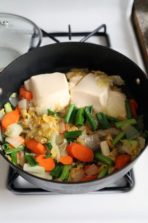 Simmered tofu with vegetables - Pickled Plum Food And Drinks