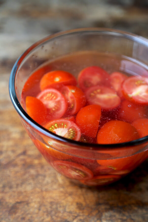 brining tomatoes