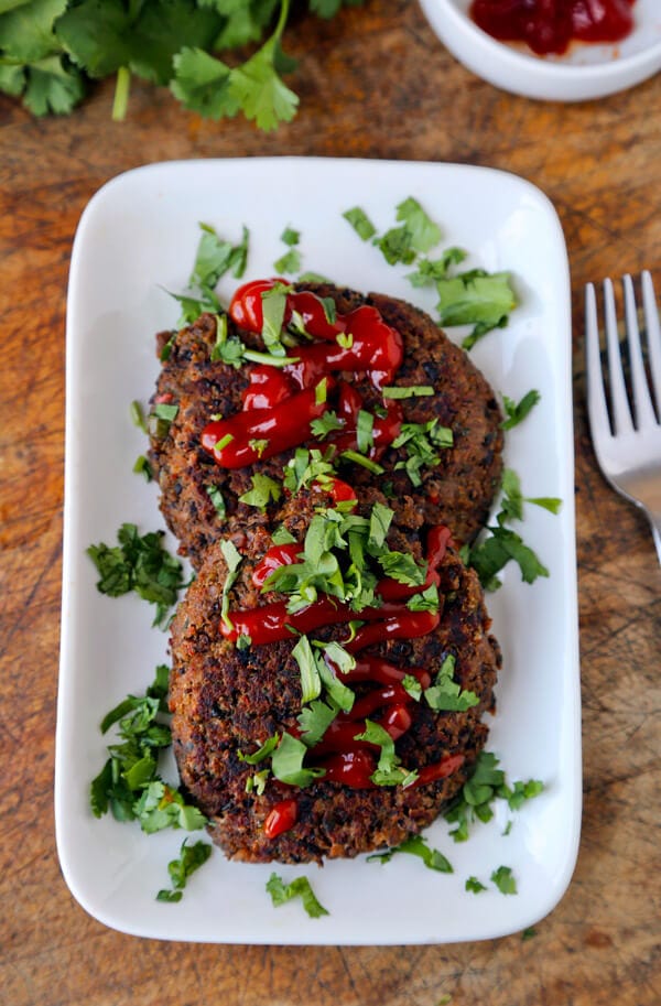 Black bean burger patties