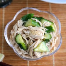 Sesame Chicken and Cucumber Salad